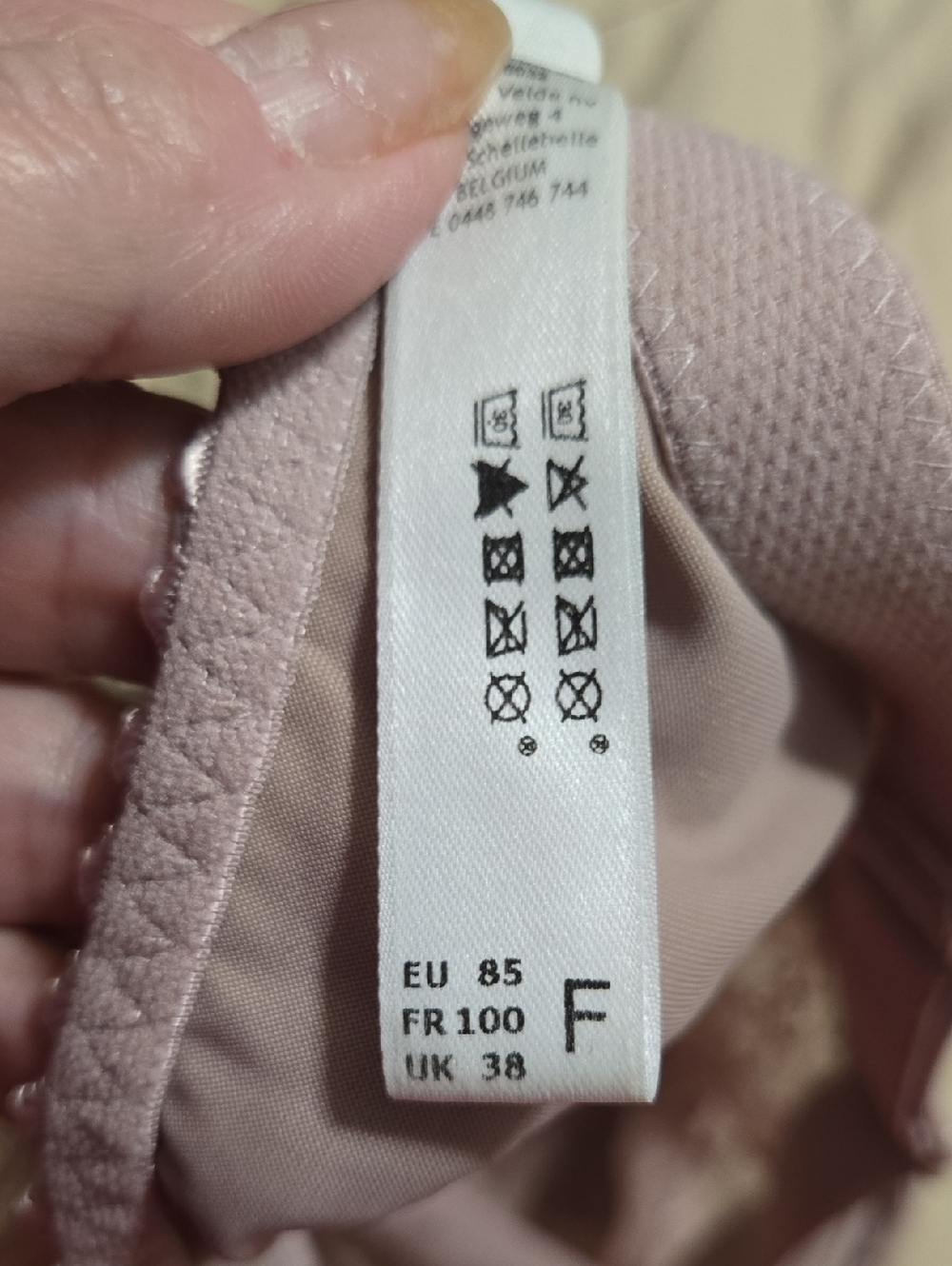 Prima Donna Divine Lace Underwire Bra in Light Mauve US Size 38G - Picture 6 of 6